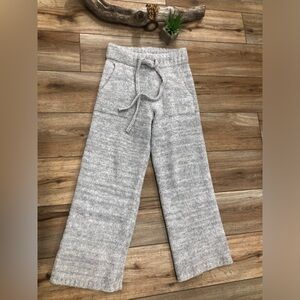 Snug Gray Wide Leg Fuzzy Lounge Pants